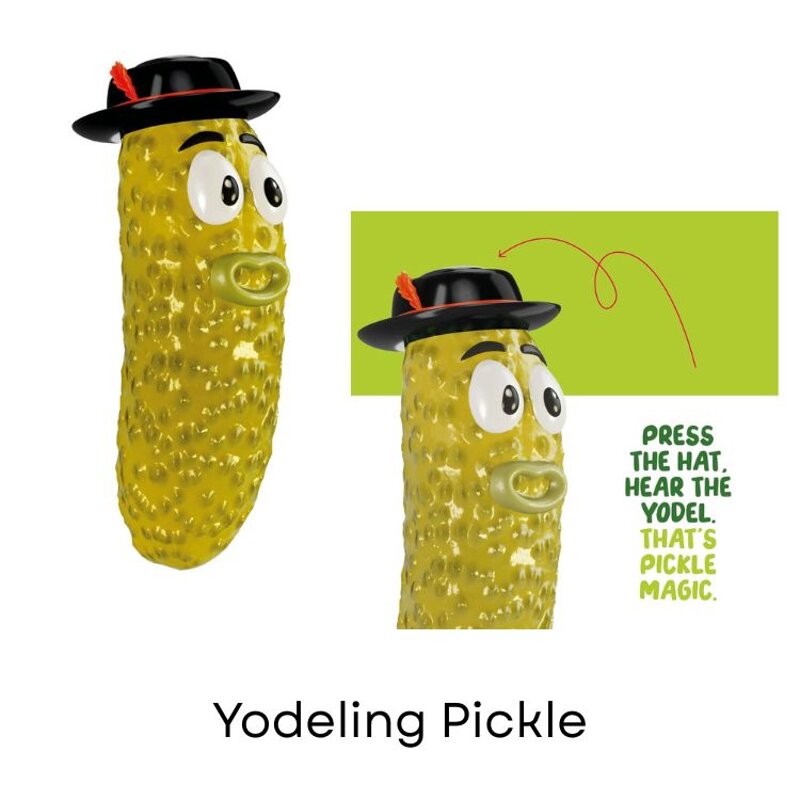 Yodeling pickle gift idea