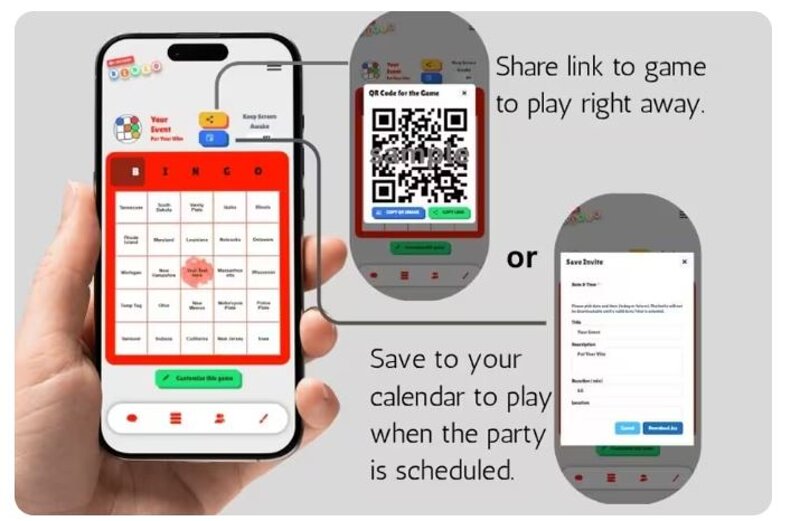 Office holiday bingo ready to play