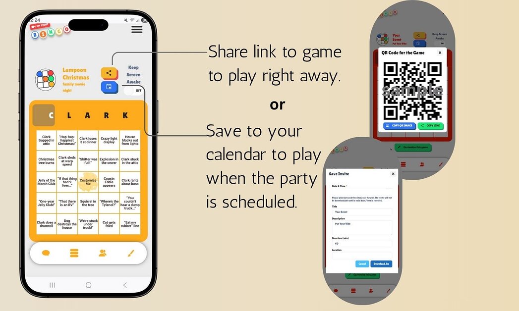 Ready to play Christmas Vacation bingo