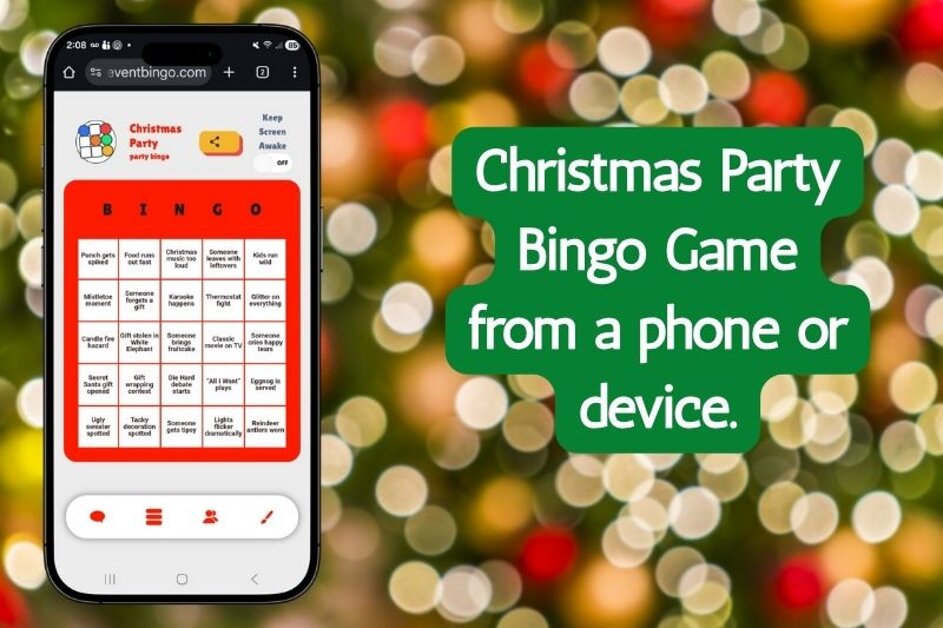 Christmas party bingo game that adds excitement and connection.