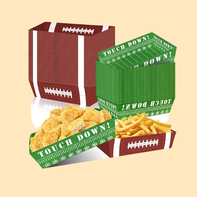 Football party food tray kit for game day