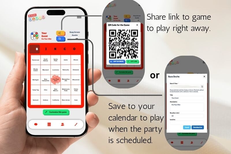 Gifts idea for the winner of a digital bridal shower gift-opening bingo game, with a clean pink-and-white layout, custom squares filled with wedding shower gift ideas, and an easy tap-to-mark interface. The image shows a modern bridal shower activity where guests use their phones to play along as the couple opens presents. Great for wedding shower ideas, bridal shower games, and interactive gift-opening fun.