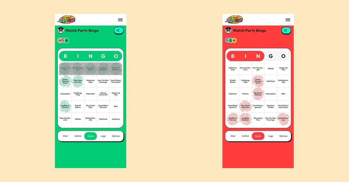 Two phones showing the same square filled in on both after one player tapped it, with shared marking on.